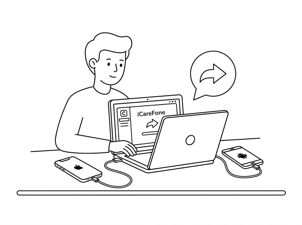 Tenorshare iCareFone editorial illustration