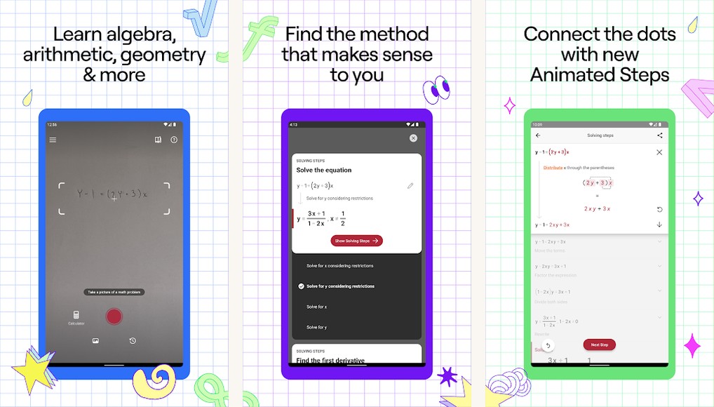 Photomath screenshots screenshots on Android
