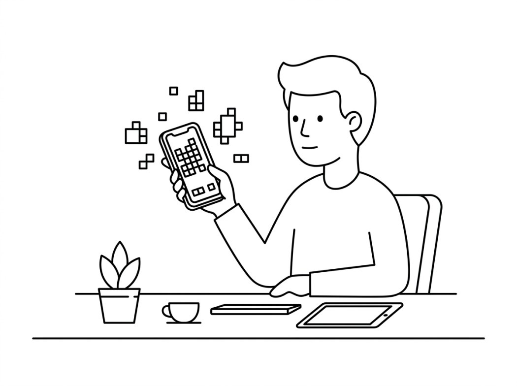 Pixel Wallpapers editorial illustration
