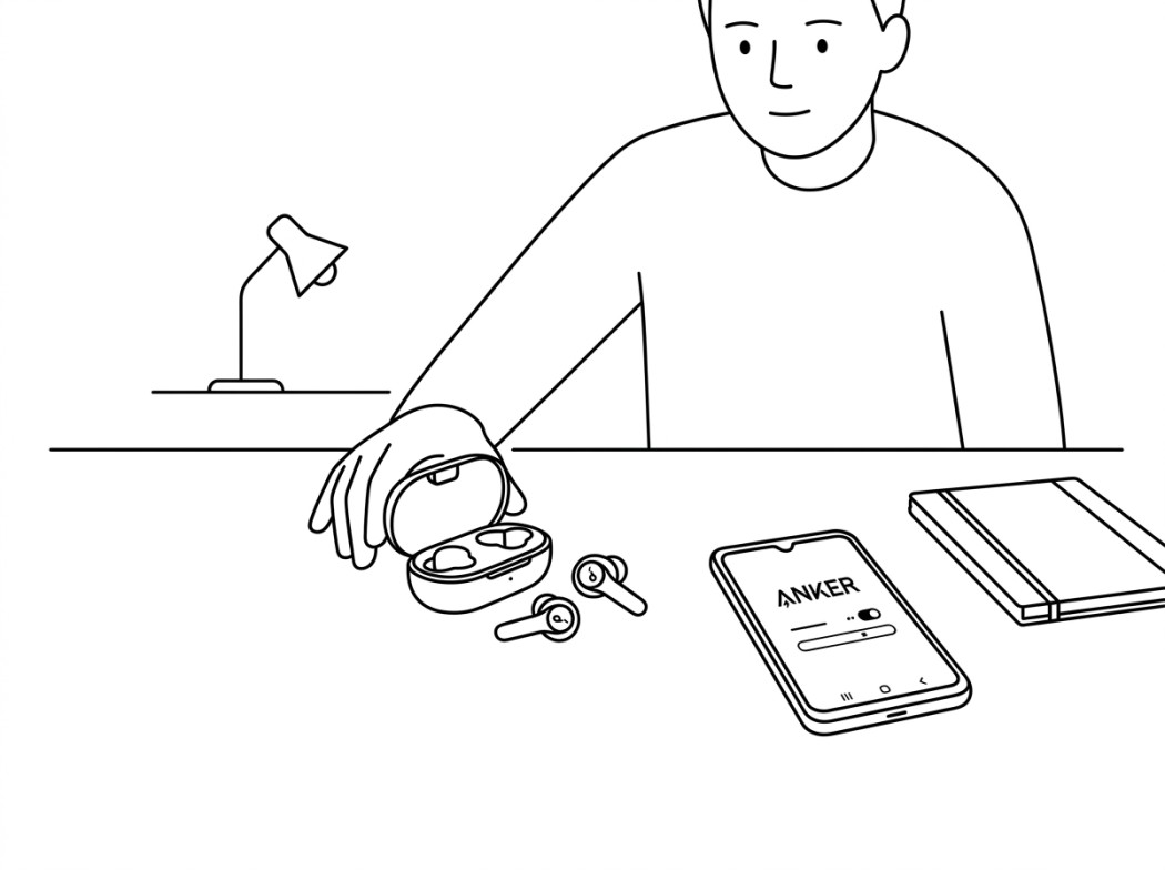 Anker Soundcore Life P2 Mini editorial illustration