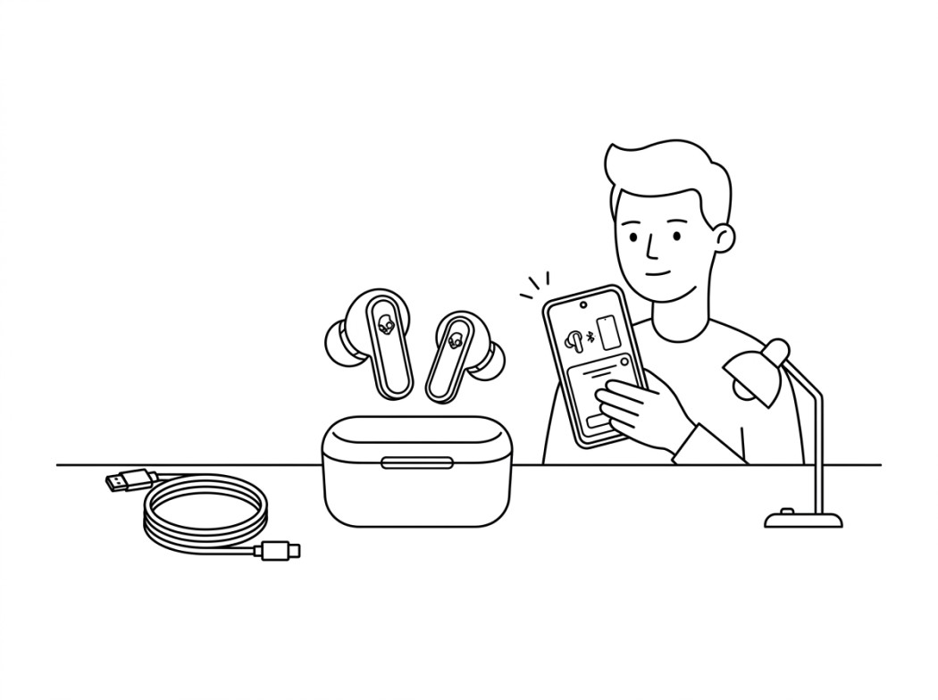 Skullcandy Dime editorial illustration