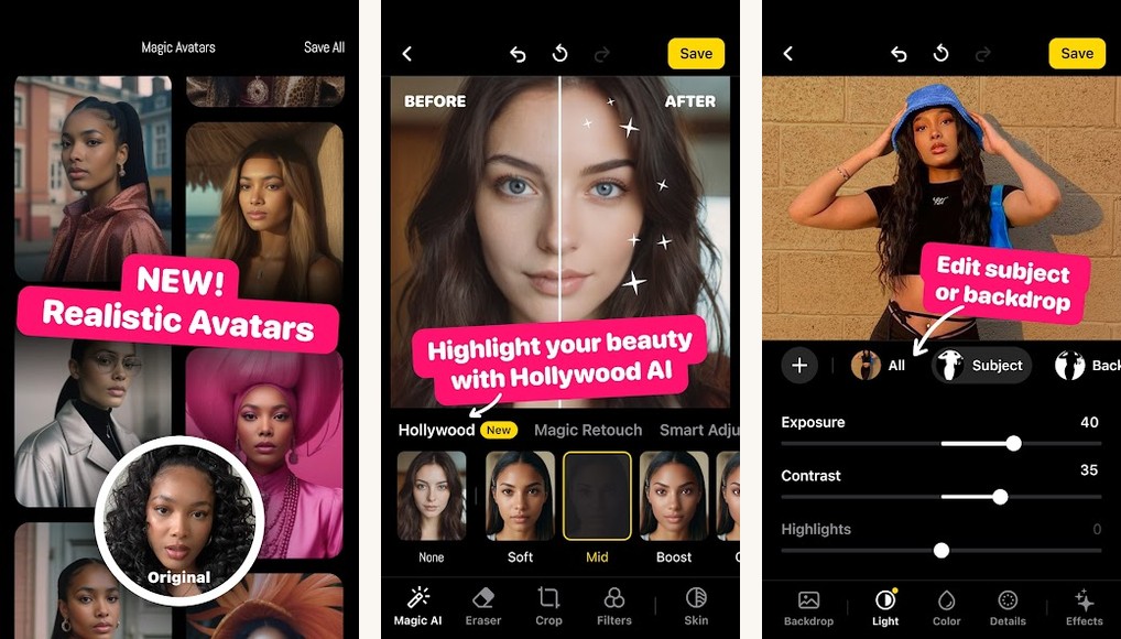 Lensa AI screenshots screenshots on Android