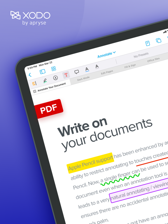 PDF Reader Pro (or Xodo) screenshot