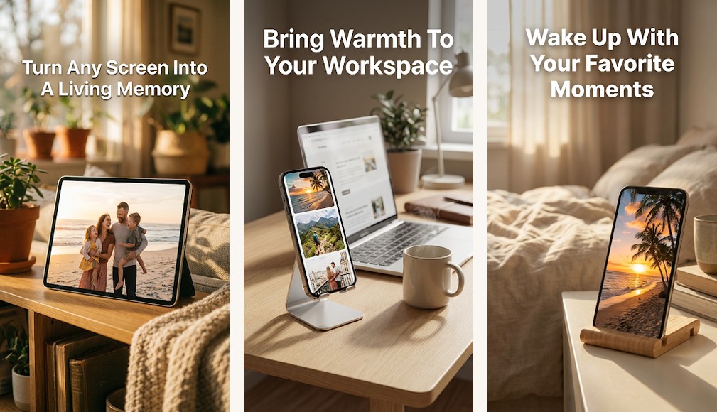 Photo Slideshow, Digital Frame app screenshots on Android