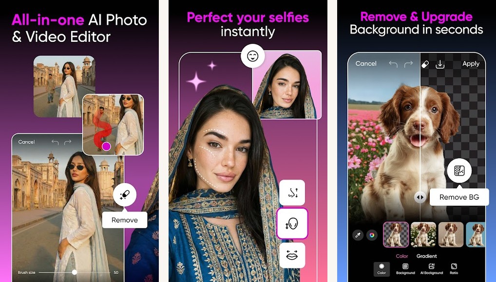 PicsArt screenshots on Android