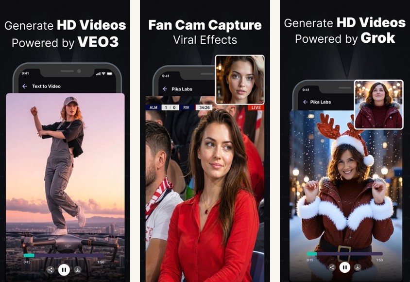 Pika Labs screenshots on Android