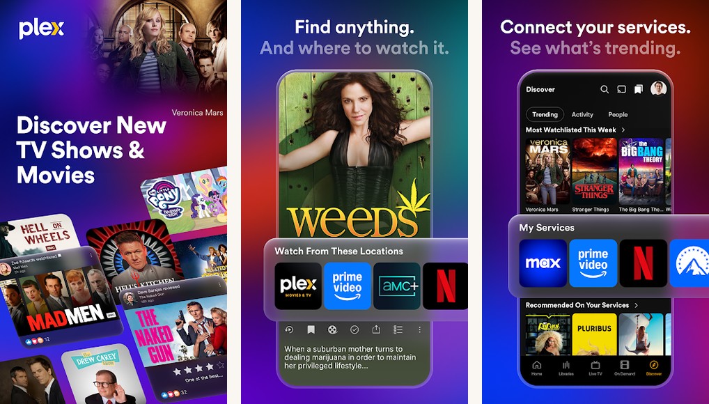 Plex screenshots on Android