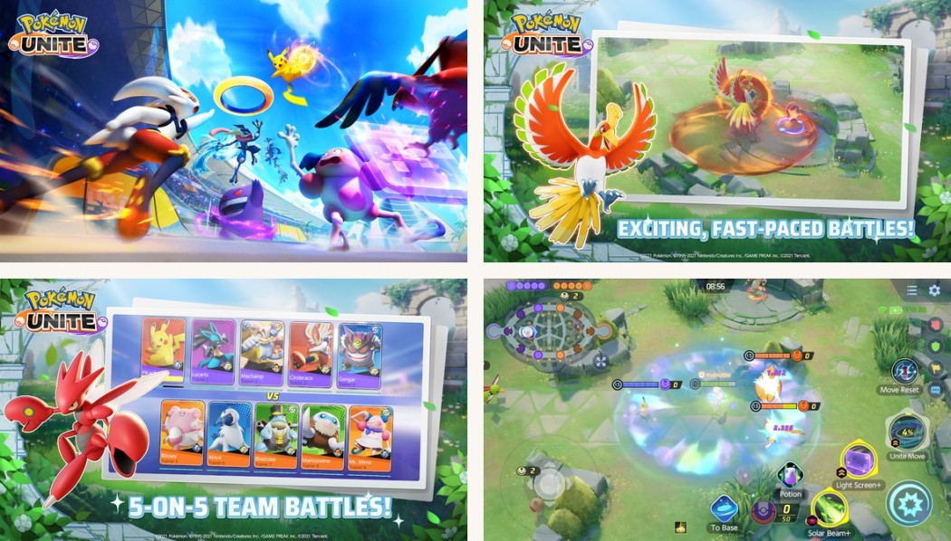 Pokemon UNITE gameplay on Android