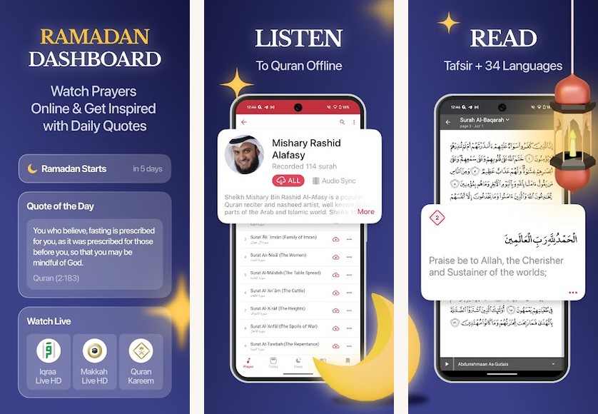 Quran Pro screenshots on Android
