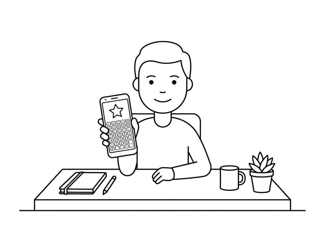 Black and white line illustration representing best picks for most people.