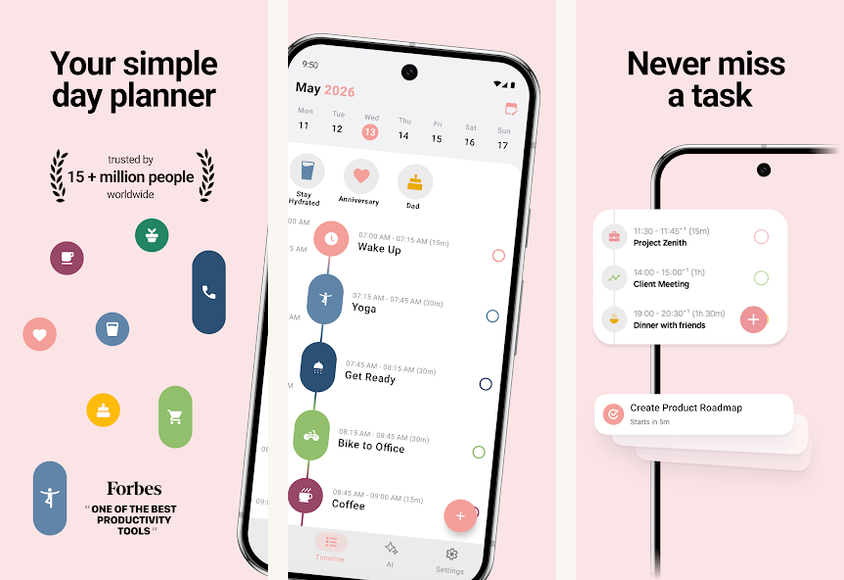 Sectograph (Time Planner Circle) screenshots on Android