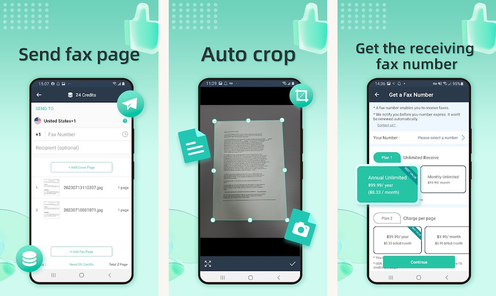 Simple Fax screenshots on Android