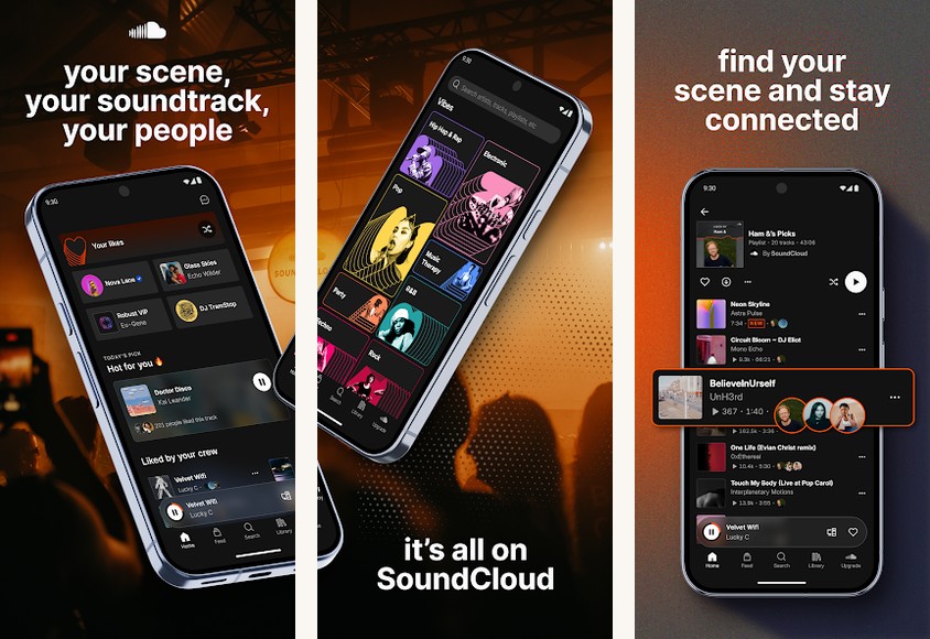 SoundCloud screenshots on Android