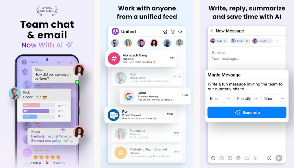Spike (Conversational Email) screenshots on Android