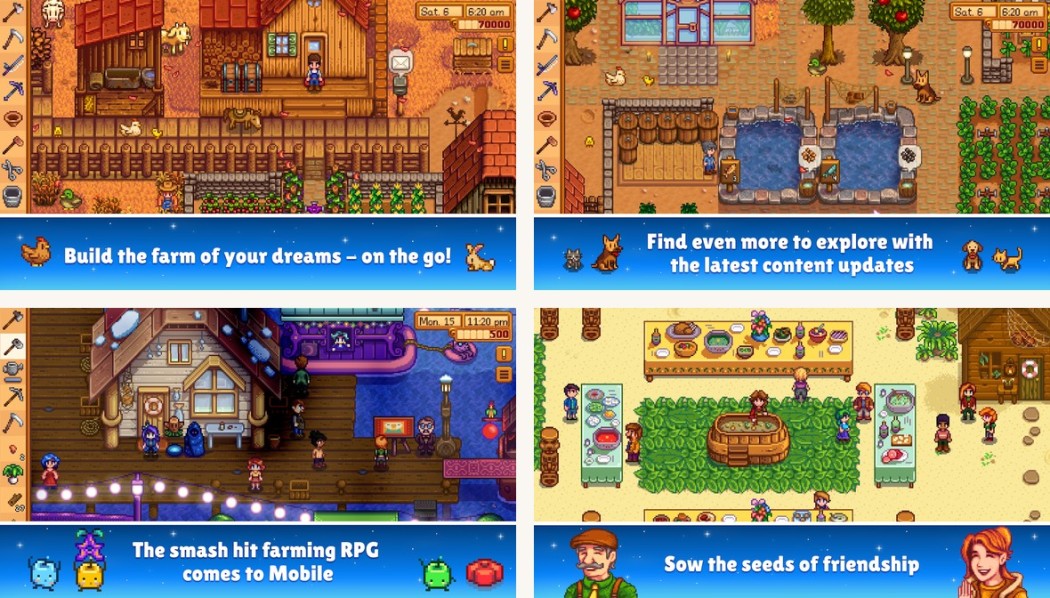 Stardew Valley gameplay on Android