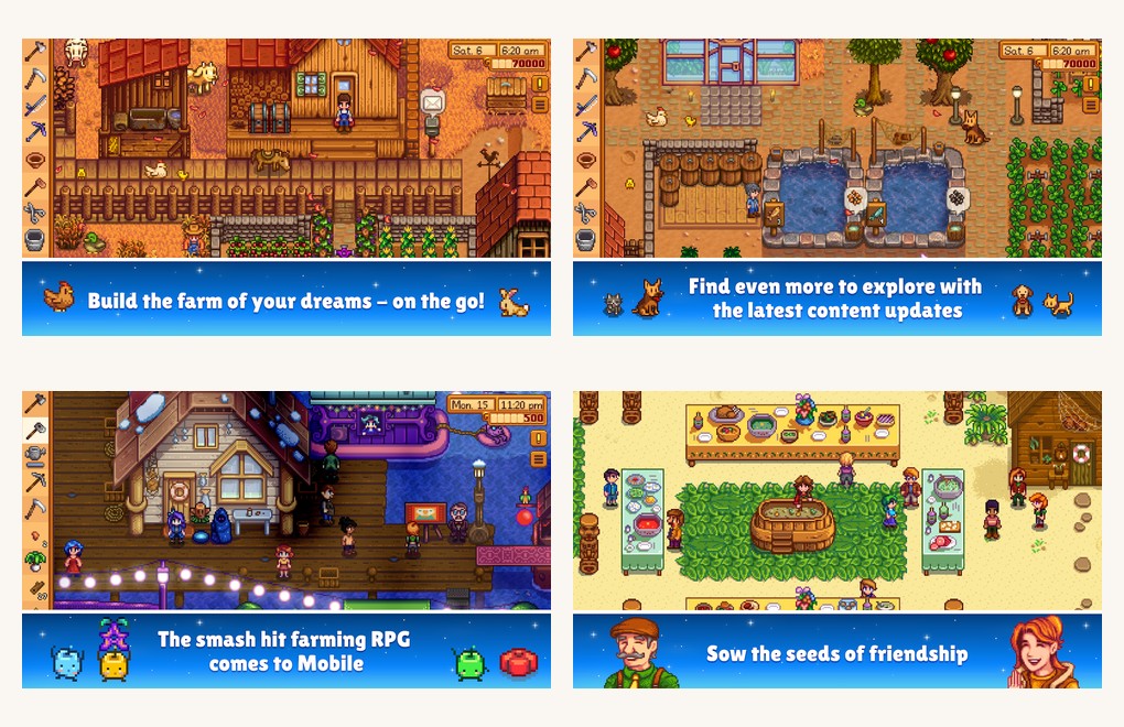 Stardew Valley Play Store screenshot, mobile single-player game