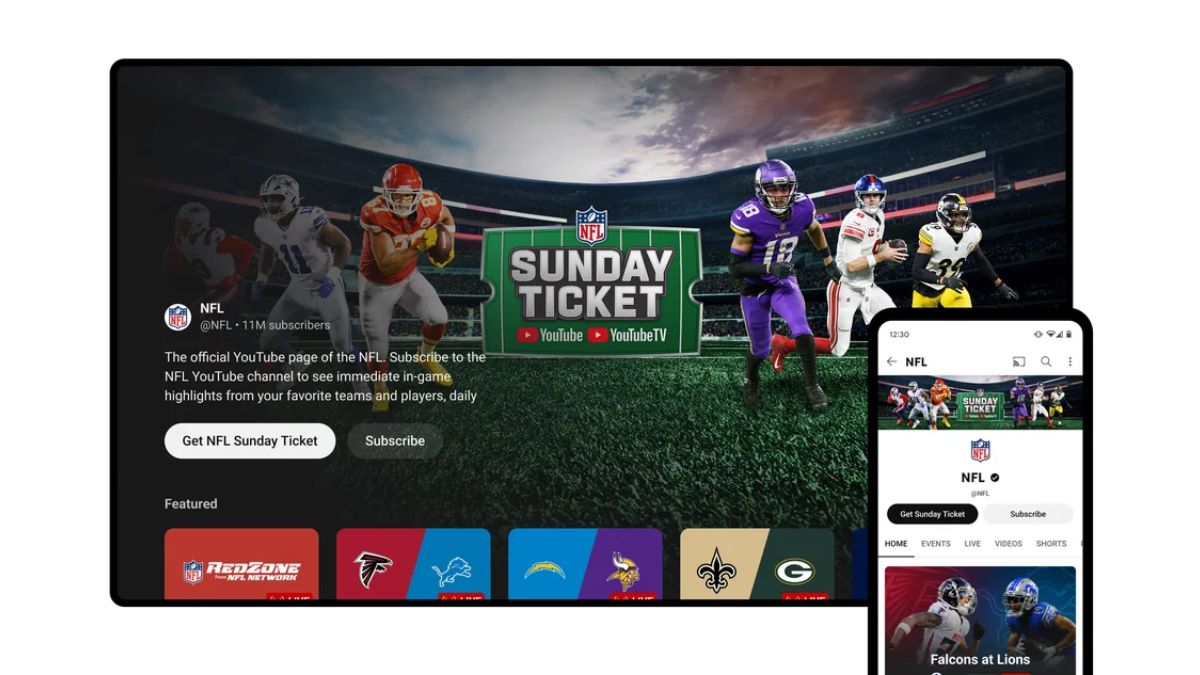 Sunday Ticket on YouTube screenshot