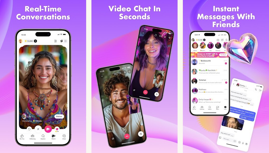 Tango: Free Video Call & Chat screenshots on Android