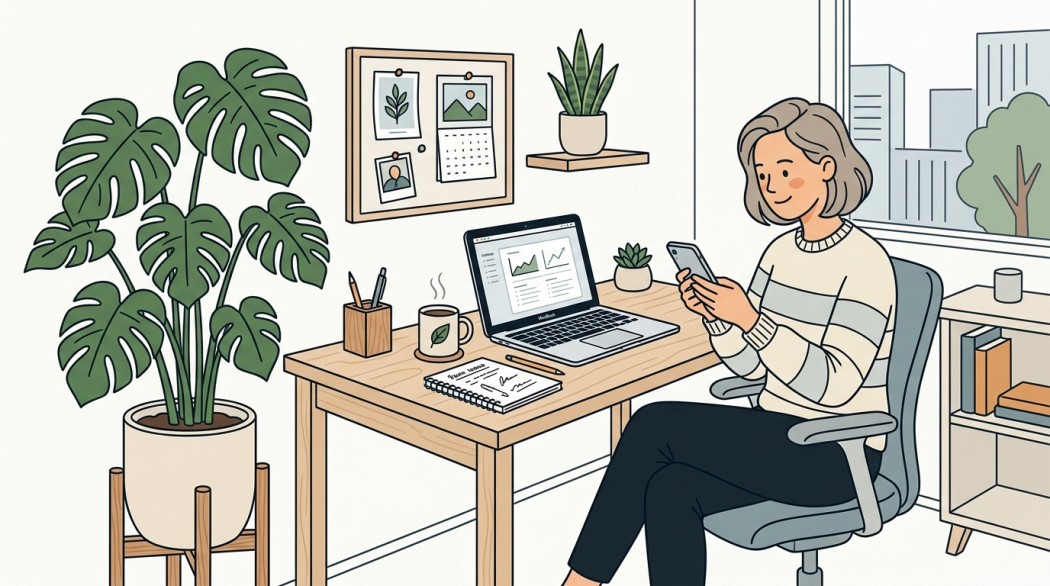 Black-and-white line illustration: a minimal Notion-style scene representing 12 things you didn’t know your android could do.