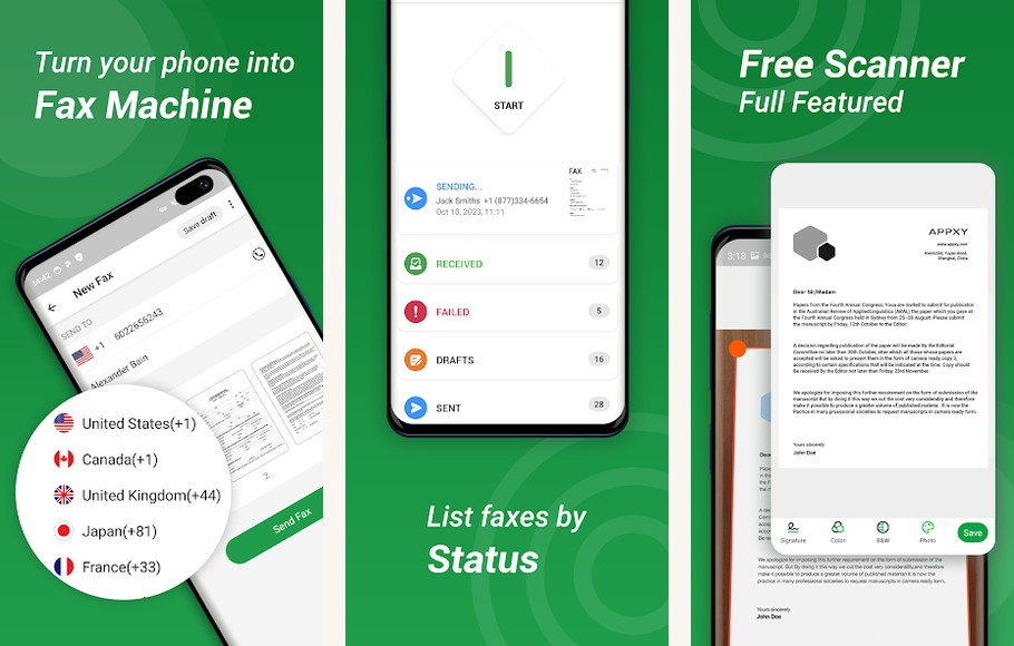 Tiny Fax screenshots on Android