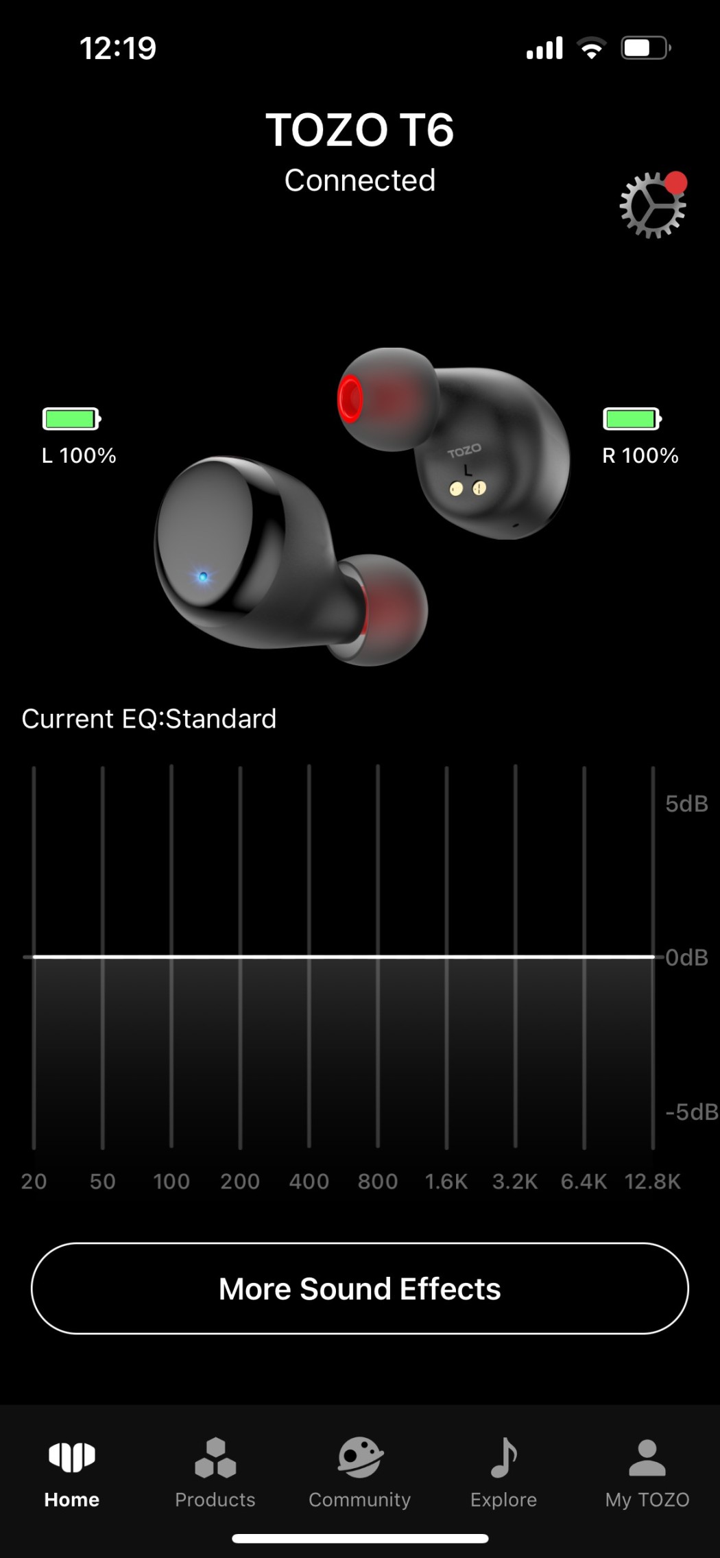 Tozo T6 screenshot