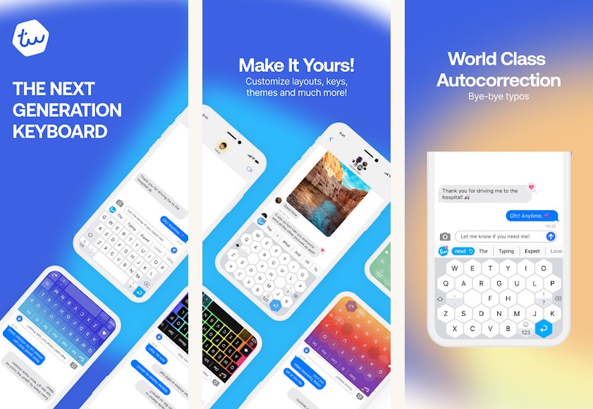 Typewise screenshots on Android