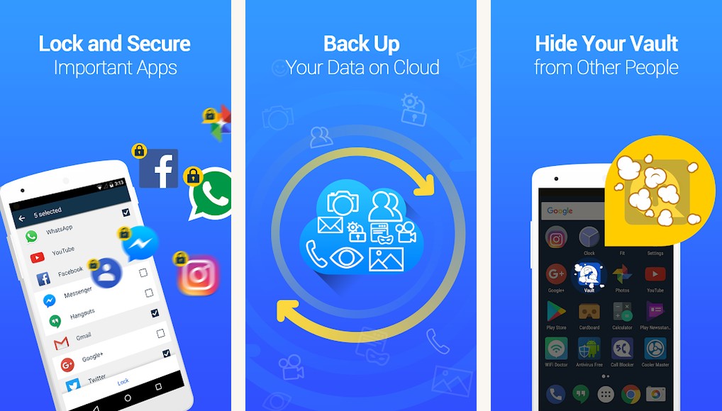 Vault-Hide SMS screenshots on Android