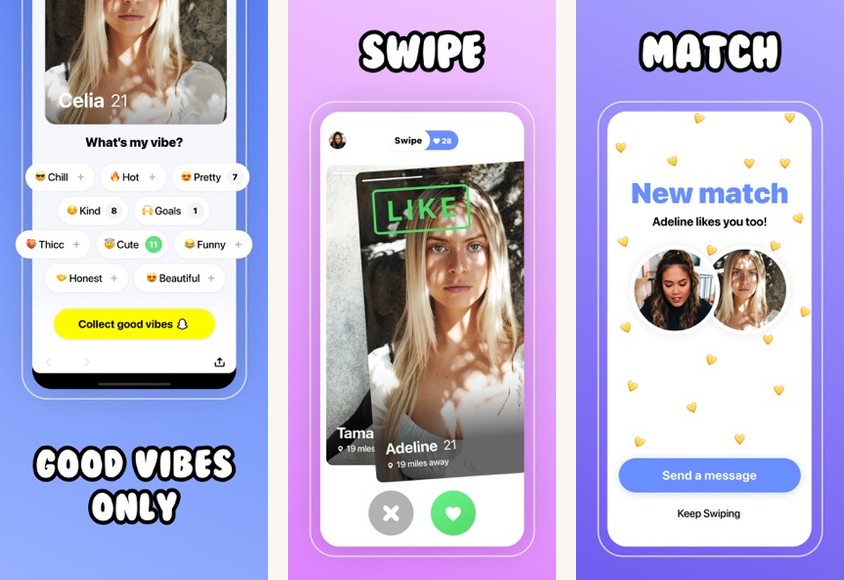 Vibe screenshots on Android