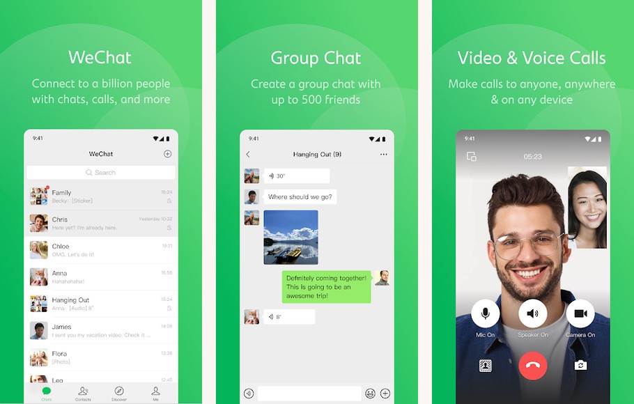 WeChat screenshots on Android