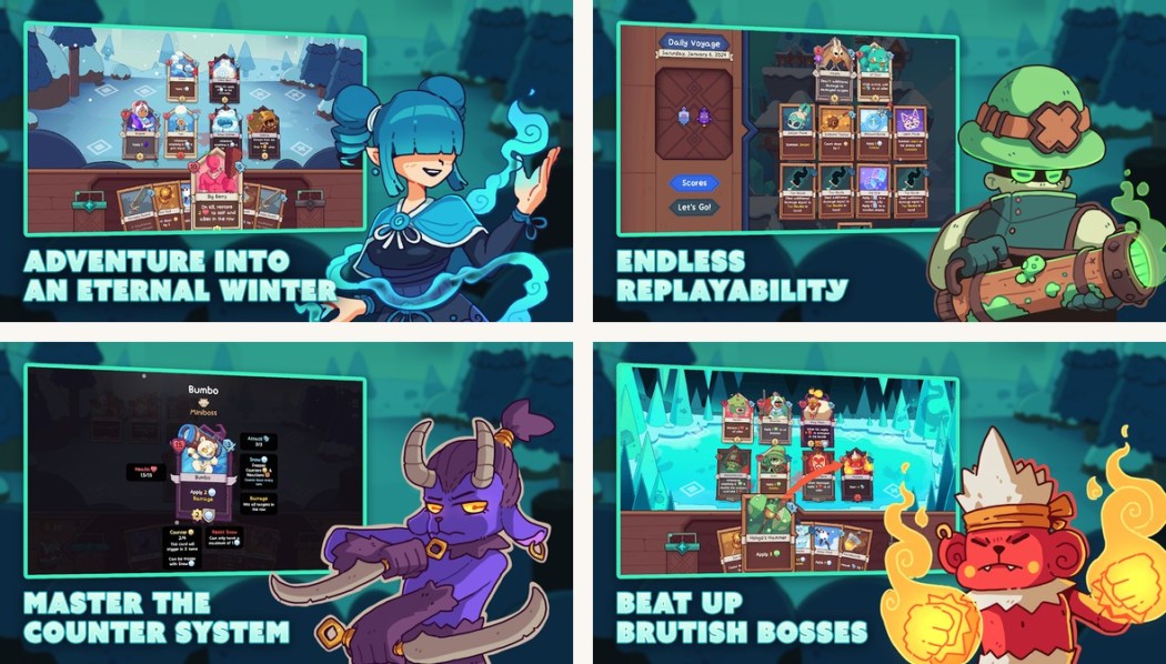 Wildfrost gameplay on Android