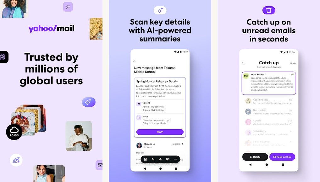 Yahoo Mail screenshots on Android