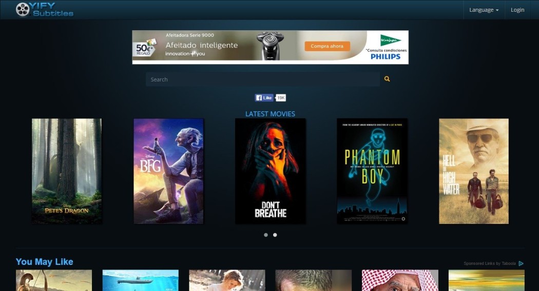 YIFY Subtitles screenshot