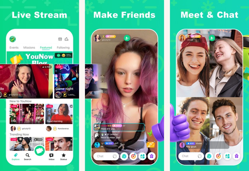 YouNow screenshots on Android