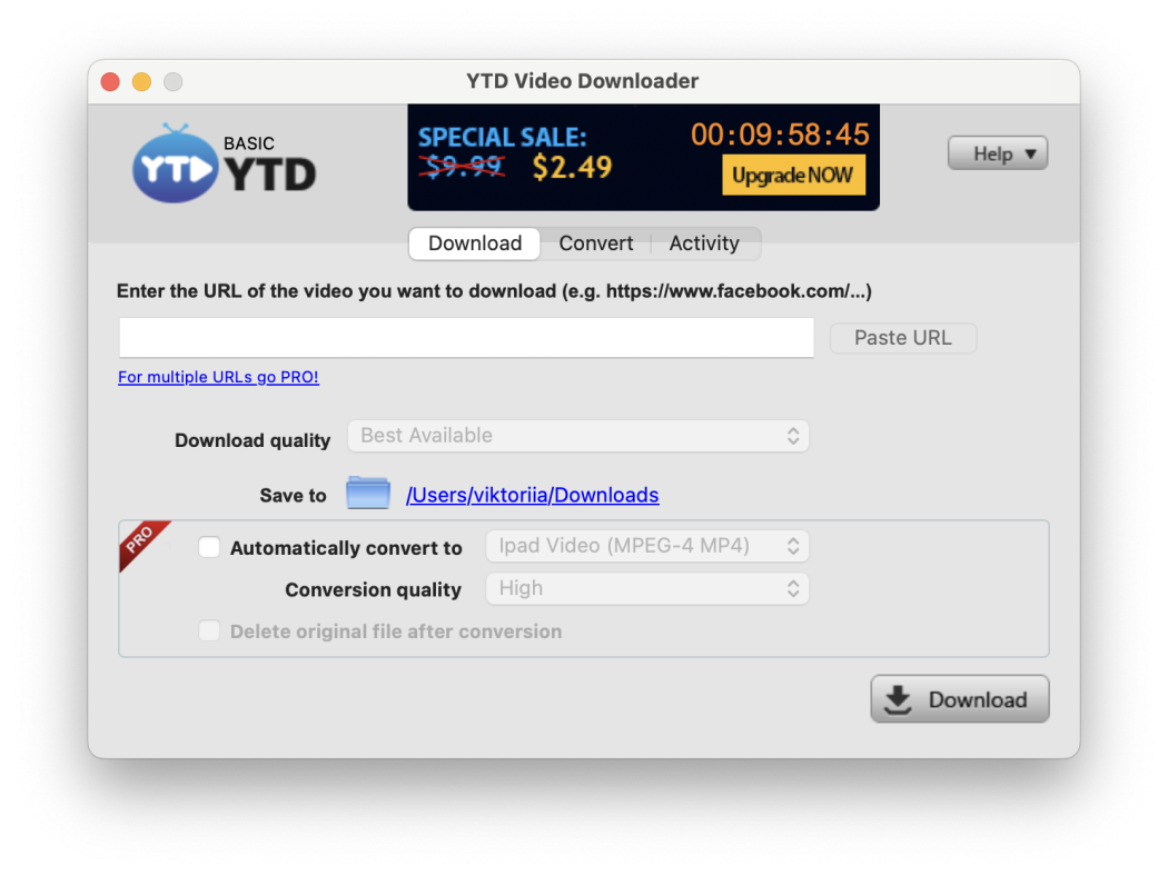 YTD Video Downloader & Converter (Android, PC, iOS) screenshot