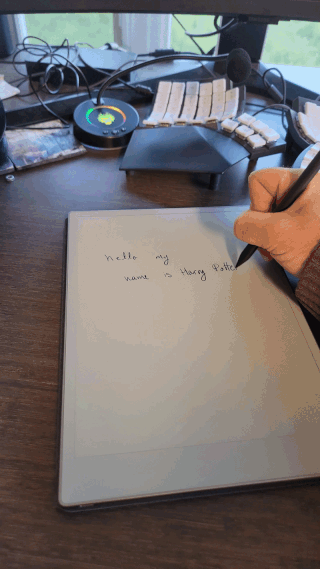 Maxime Rivest reMarkablePro Tom Riddle Diary in action