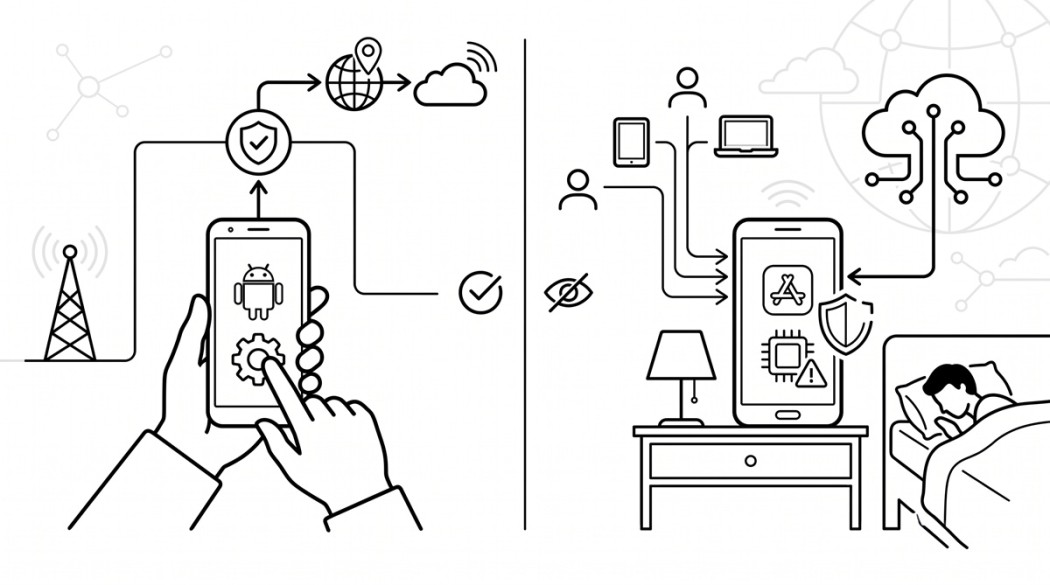 Mobile proxy concept on an Android phone