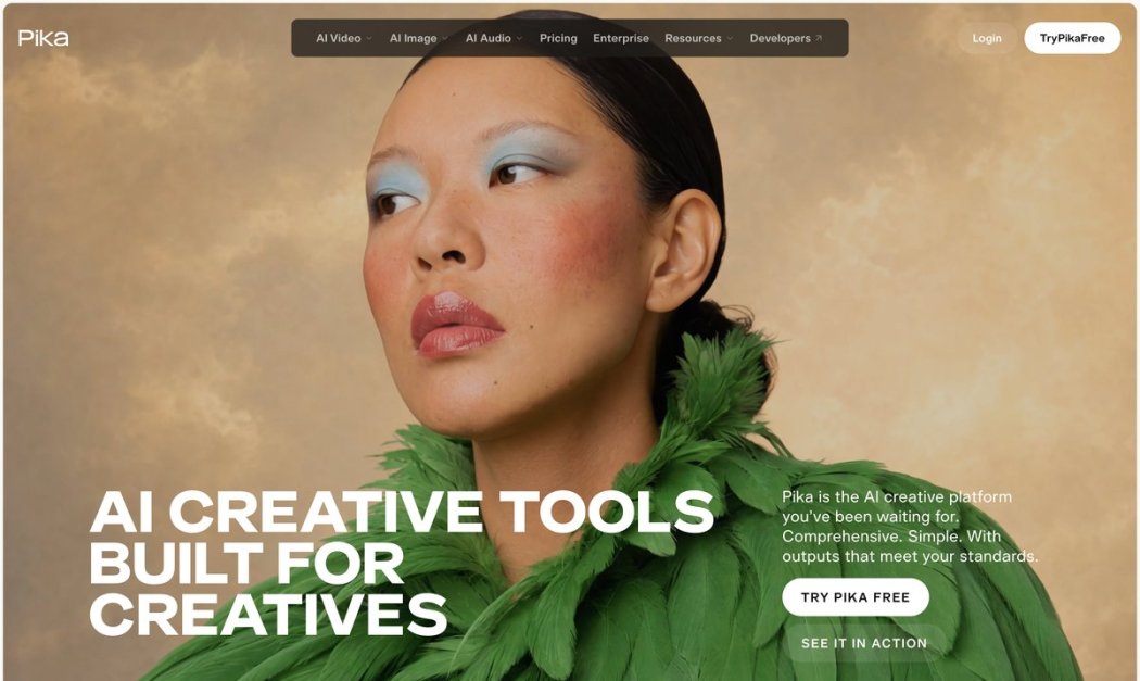 Pika AI video creation website