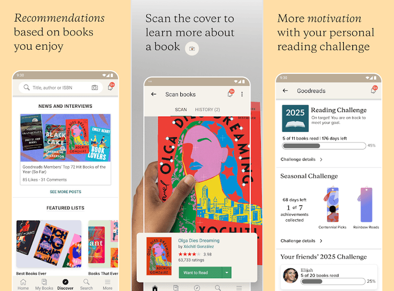 Goodreads book tracking on Android