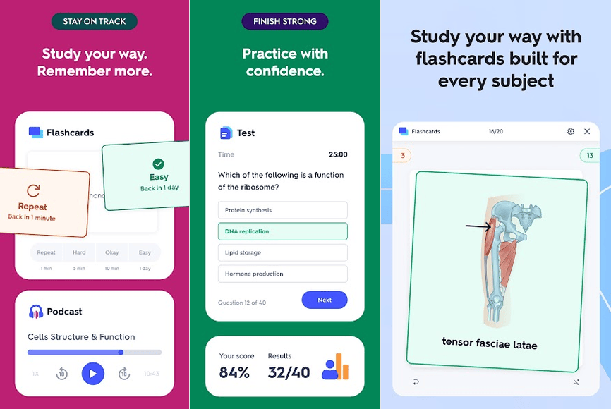 Quizlet flashcards and practice tests on Android