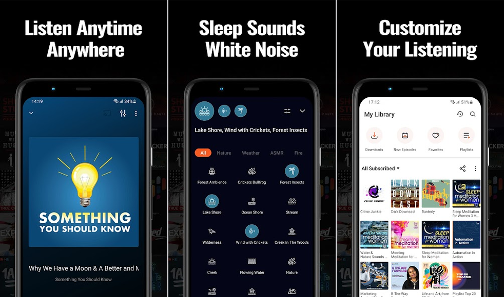 Castbox app screenshots on Android