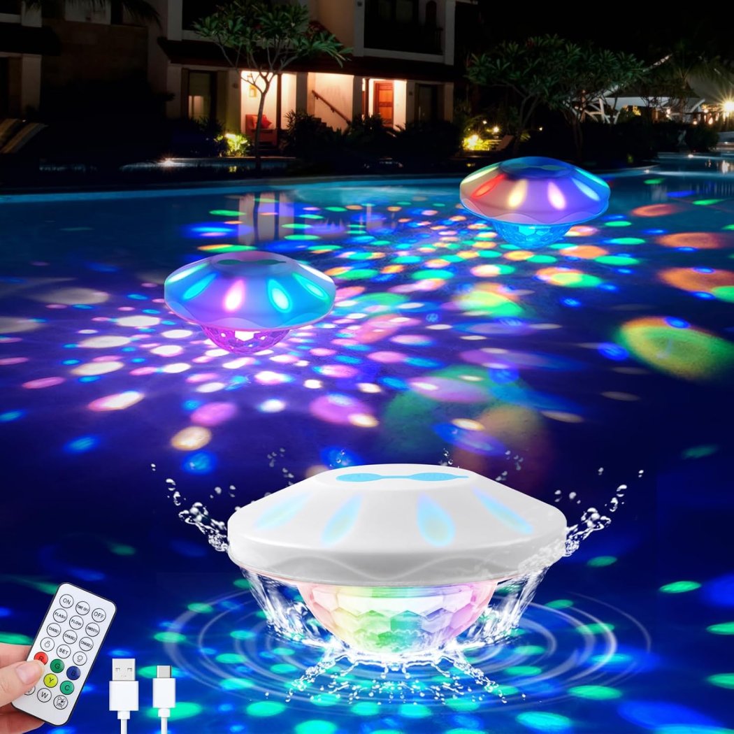 Floating pool lights
